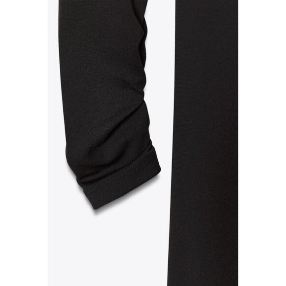 ZARA OPEN BACK CREPE DRESS - Picture 8 of 8